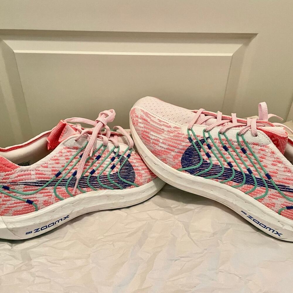 Nike Pegasus Turbo Flyknit Hot Punch Electric Algae - Women’s Size 12